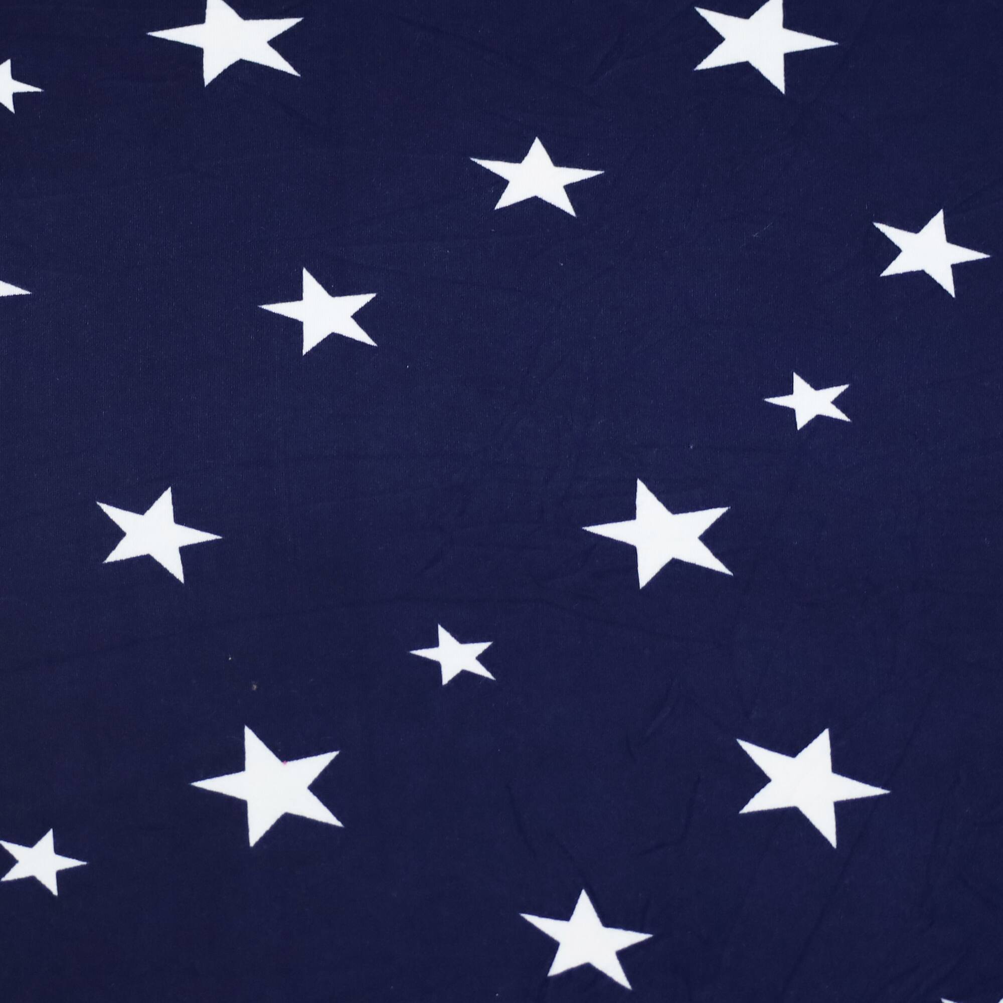 Fabric Merchants Stars on Double Brushed Stretch Fabric